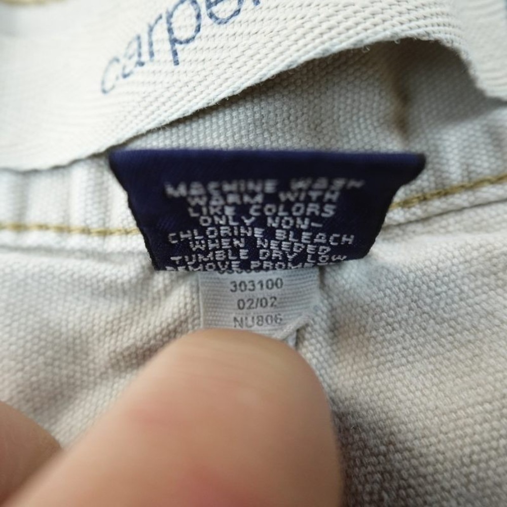 VTG Gap Shorts Mens 33 Beige Carpenter Utility Canvas Hammer Loop Work Skate Y2K - Picture 8 of 12